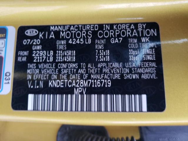 2021 KIA SELTOS SX KNDETCA28M7116719