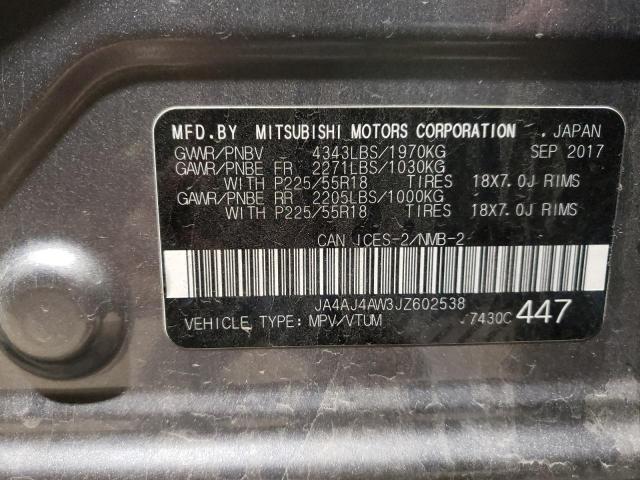 2018 MITSUBISHI RVR SE LIM JA4AJ4AW3JZ602538