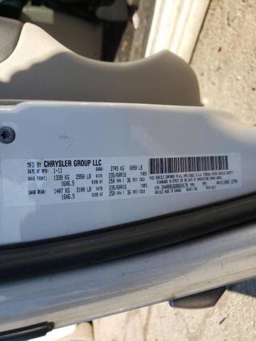 2011 CHRYSLER TOWN & CTY 2A4RR8DG6BR650179