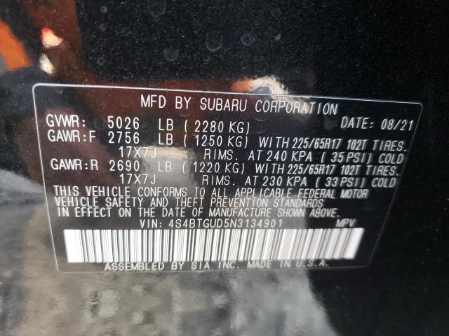 2022 SUBARU OUTBACK WI 4S4BTGUD5N3134901