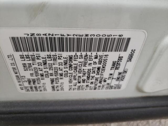 2014 NISSAN MURANO CRO JN8AZ1FY2EW300516