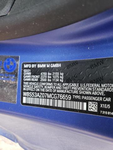 2021 BMW M4 WBS53AZ07MCG76659