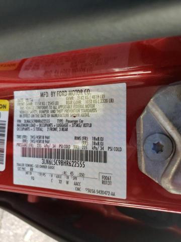 2017 LINCOLN MKZ SELECT 3LN6L5C98HR622555