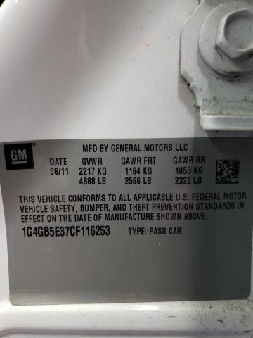 2012 BUICK LACROSSE C 1G4GB5E37CF116253