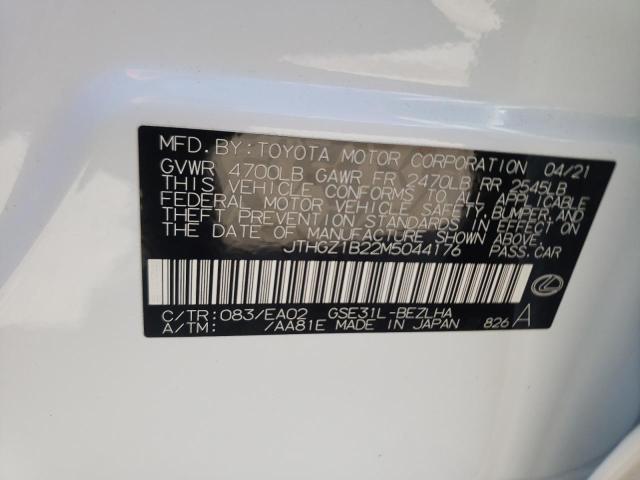 2021 LEXUS IS 350 F-S JTHGZ1B22M5044176