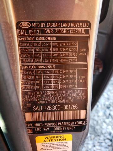 2013 LAND ROVER LR2 HSE SALFR2BG0DH361766