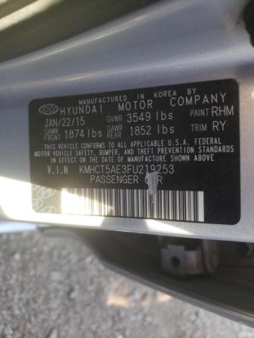 2015 HYUNDAI ACCENT GS KMHCT5AE3FU219253