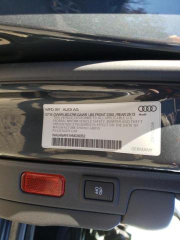 2017 AUDI A4 WAUANAF41HN028052