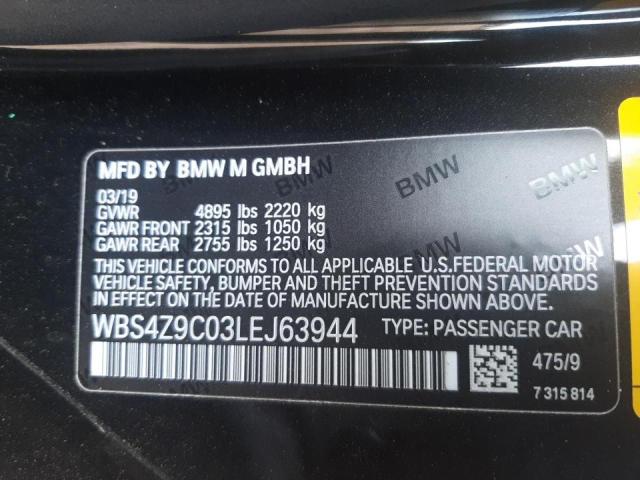 2020 BMW M4 WBS4Z9C03LEJ63944