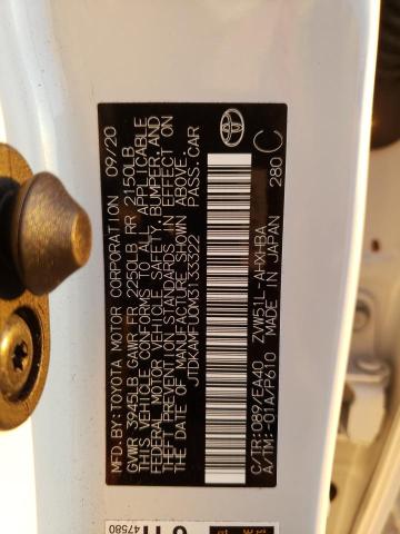 2021 TOYOTA PRIUS SPEC JTDKAMFU0M3133322