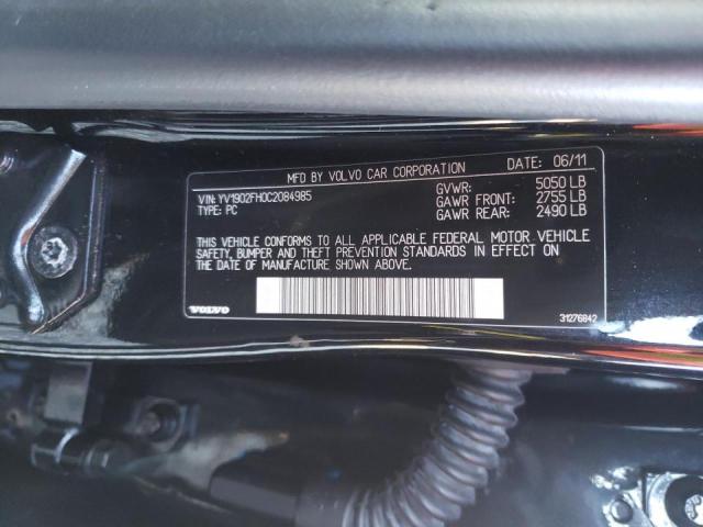 2012 VOLVO S60 T6 YV1902FH0C2084985