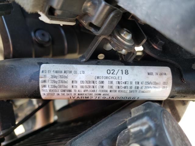 2018 YAMAHA MT07 JYARM27E9JA000661