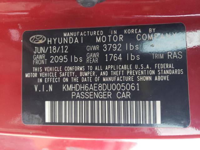 2013 HYUNDAI ELANTRA CO KMHDH6AE8DU005061