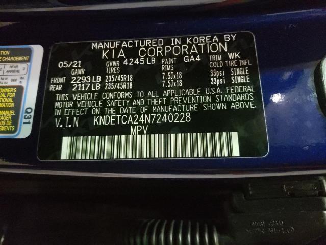 2022 KIA SELTOS SX KNDETCA24N7240228