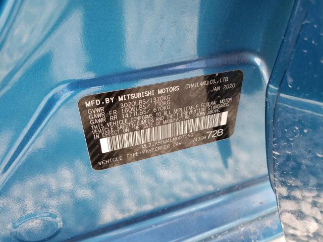 2020 MITSUBISHI MIRAGE LE ML32A5HJ4LH007056
