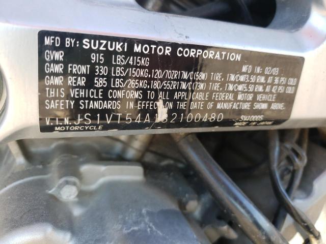 2003 SUZUKI SV1000 SK3 JS1VT54A132100480
