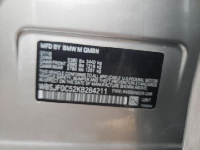 2019 BMW M5 WBSJF0C52KB284211