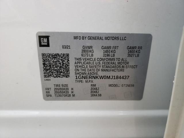2021 CHEVROLET TRAVERSE H 1GNERNKW0MJ184437