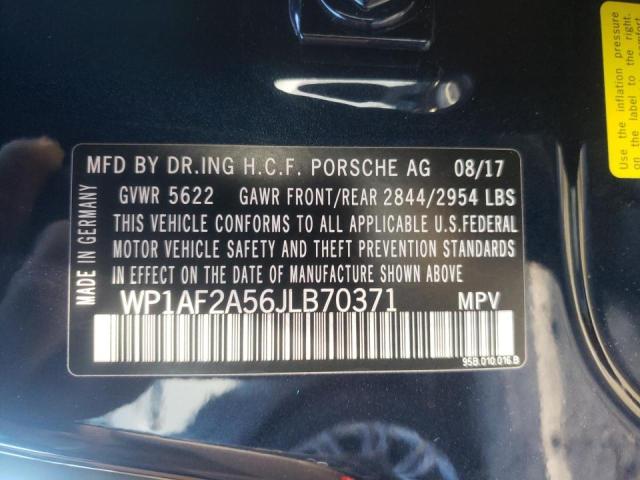 2018 PORSCHE MACAN TURB WP1AF2A56JLB70371