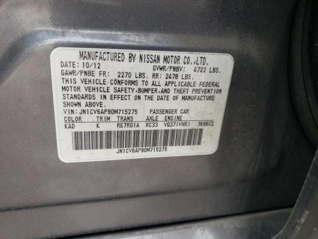 2013 INFINITI G37 BASE JN1CV6AP9DM715275