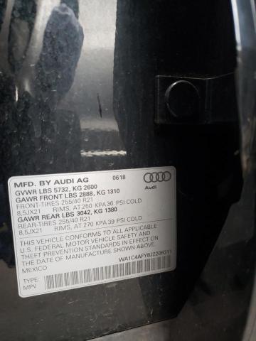 2018 AUDI SQ5 PRESTI WA1C4AFY8J2208311