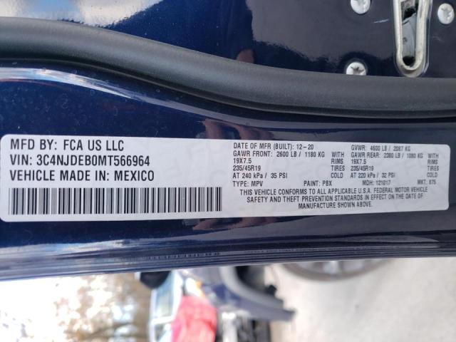 2021 JEEP COMPASS 80 3C4NJDEB0MT566964