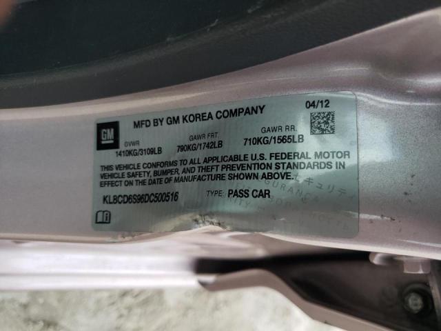 2013 CHEVROLET SPARK KL8CD6S96DC500516