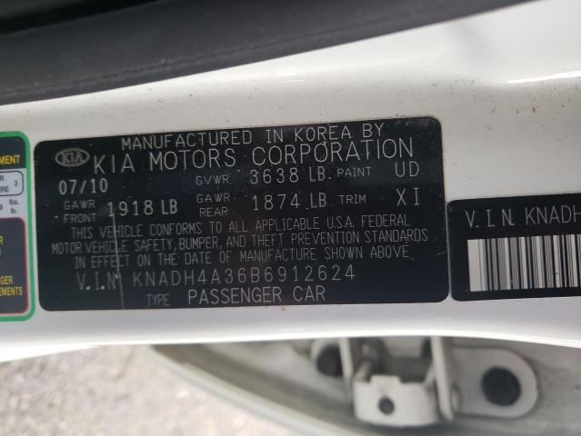2011 KIA RIO BASE KNADH4A36B6912624