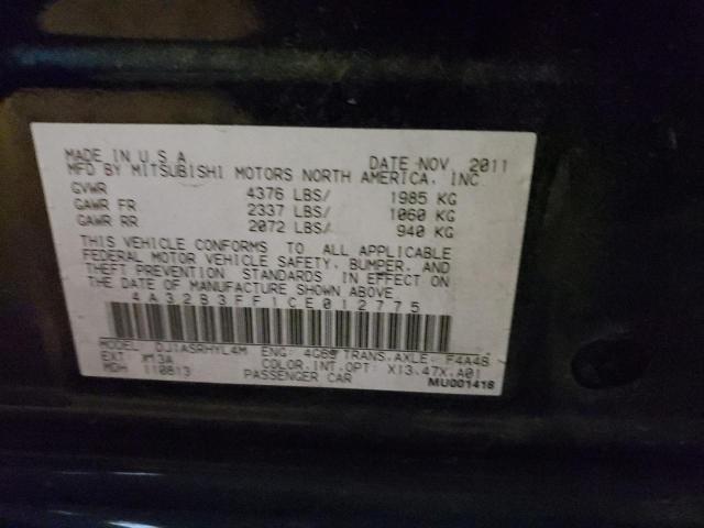 2012 MITSUBISHI GALANT ES 4A32B3FF1CE012775