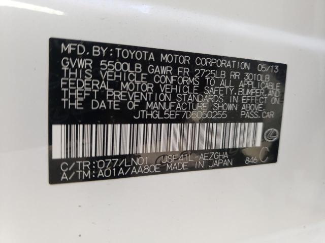 2013 LEXUS LS 460L JTHGL5EF7D5050255
