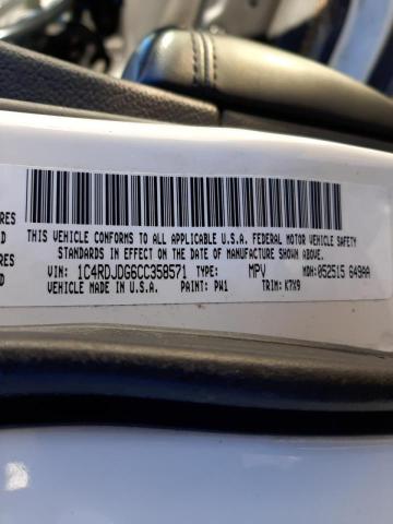 2012 DODGE DURANGO CR 1C4RDJDG6CC358571