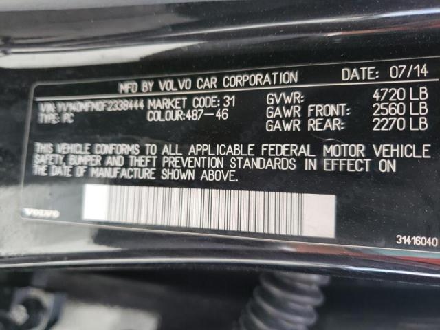 2015 VOLVO S60 PLATIN YV140MFM0F2338444