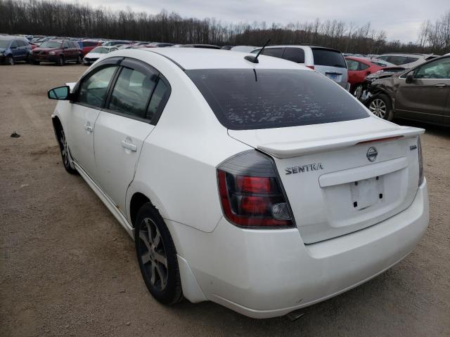 2012 NISSAN SENTRA 2.0 3N1AB6AP9CL605514