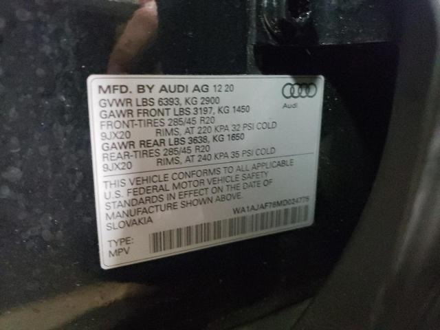 VIN WA1AJAF76MD024775 2021 Audi Q7, Premium no.10