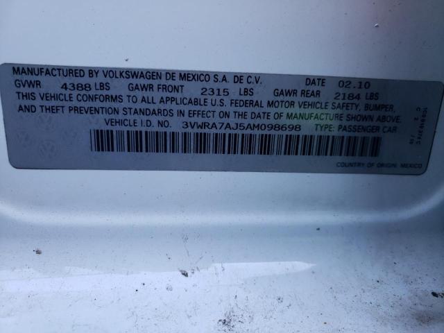 2010 VOLKSWAGEN JETTA WOLF 3VWRA7AJ5AM098698