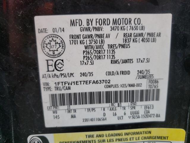 1FTFW1ET7EFA63702 Ford F150 Super 2014. Фото: 9