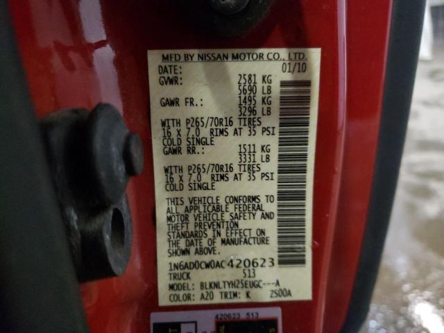 2010 NISSAN FRONTIER K 1N6AD0CW0AC420623