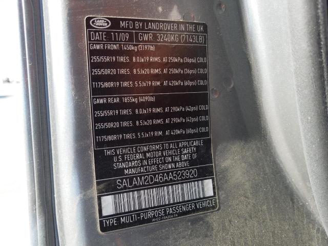 2010 LAND ROVER LR4 HSE PL SALAM2D46AA523920