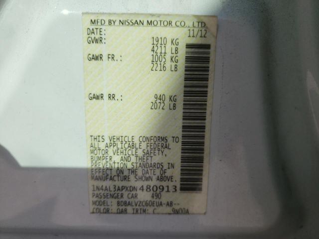 2013 NISSAN UK 1N4AL3APXDN480913