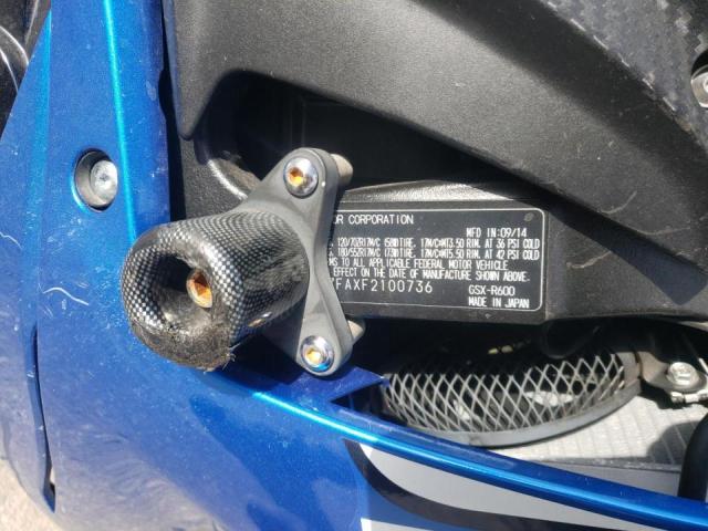2015 SUZUKI GSX-R600 JS1GN7FAXF2100736