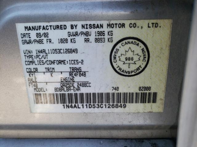 Фото: 1N4AL11D53C126849 - 10