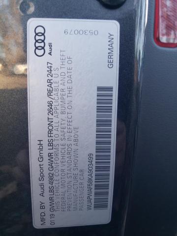 2019 AUDI RS5 WUAPWAF58KA903499