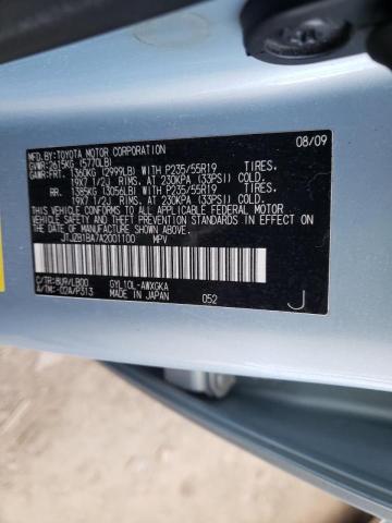 2010 LEXUS RX 450 JTJZB1BA7A2001100
