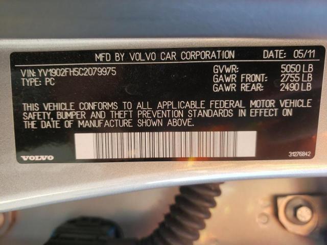 2012 VOLVO S60 T6 YV1902FH5C2079975