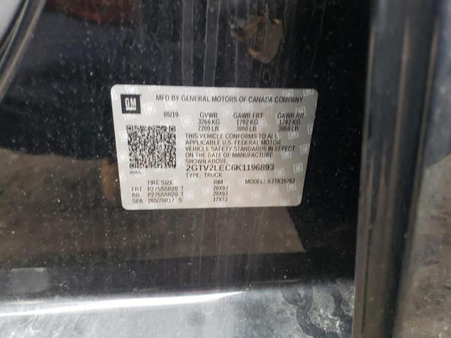 2019 GMC SIERRA LIM 2GTV2LEC6K1196893
