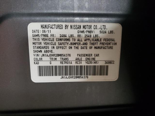 2011 INFINITI EX35 JN1AJ0HR2BM854376