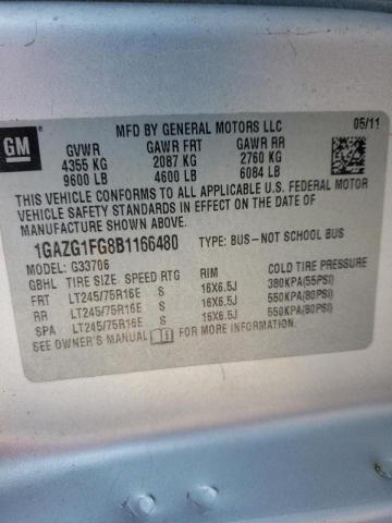 2011 CHEVROLET EXPRESS G3 - 1GAZG1FG8B1166480