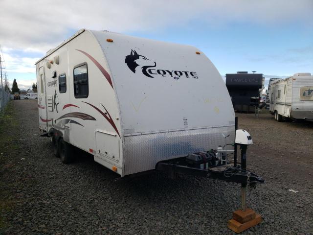 Salvage cars for sale from Copart Eugene, OR: 2010 Coyote Travel Trailer