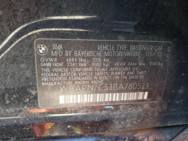 2011 BMW 335 D WBAPN7C53BA780523
