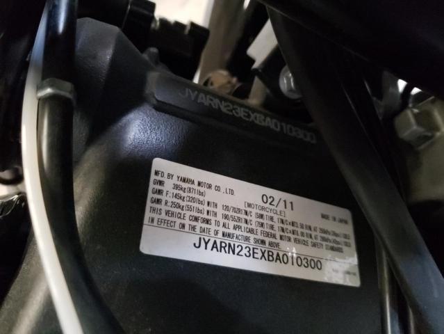2011 YAMAHA YZFR1 JYARN23EXBA010300
